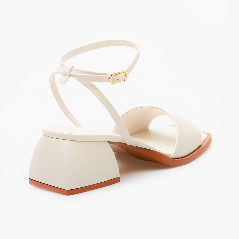 Sandália Salto Bloco OffWhite Off White 4