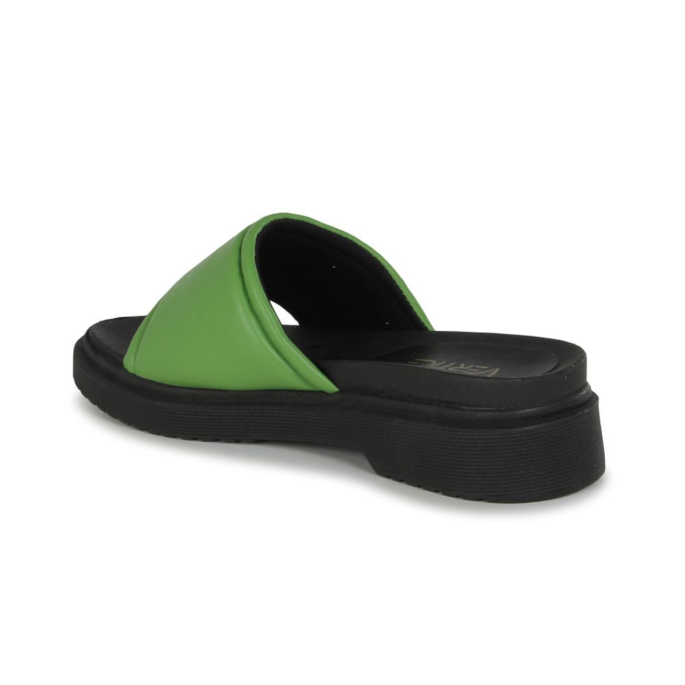 Sandália Papete Slide Puffy Verde Verde 4