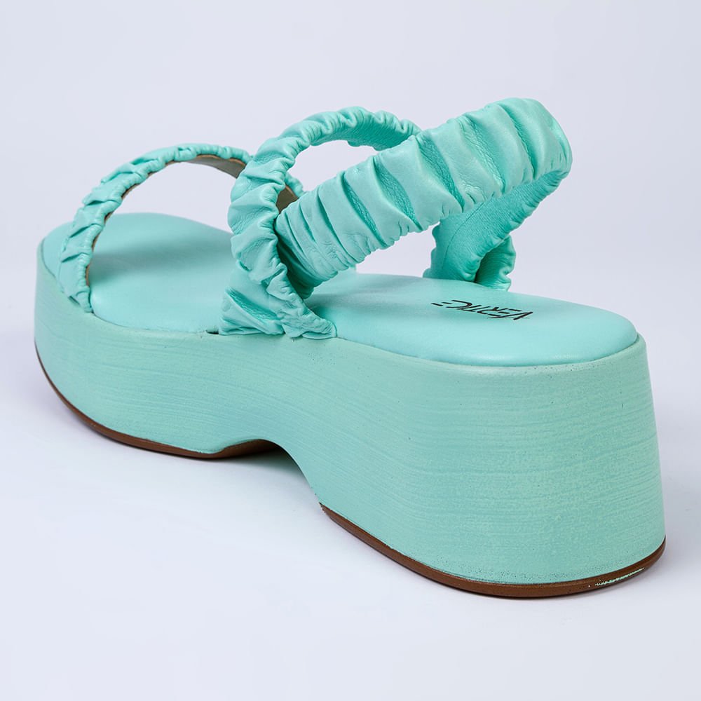 Papete Feminina Plataforma Comfy - Menta Menta 2
