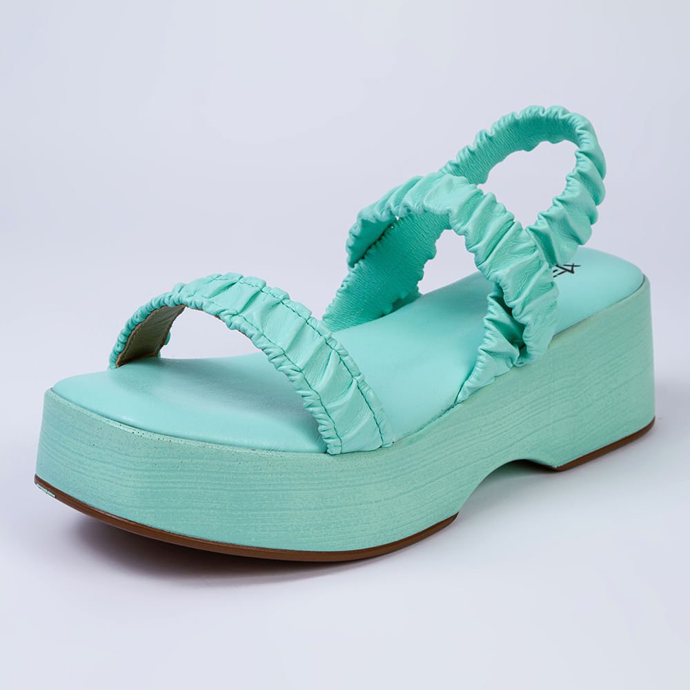 Papete Feminina Plataforma Comfy - Menta Menta 5