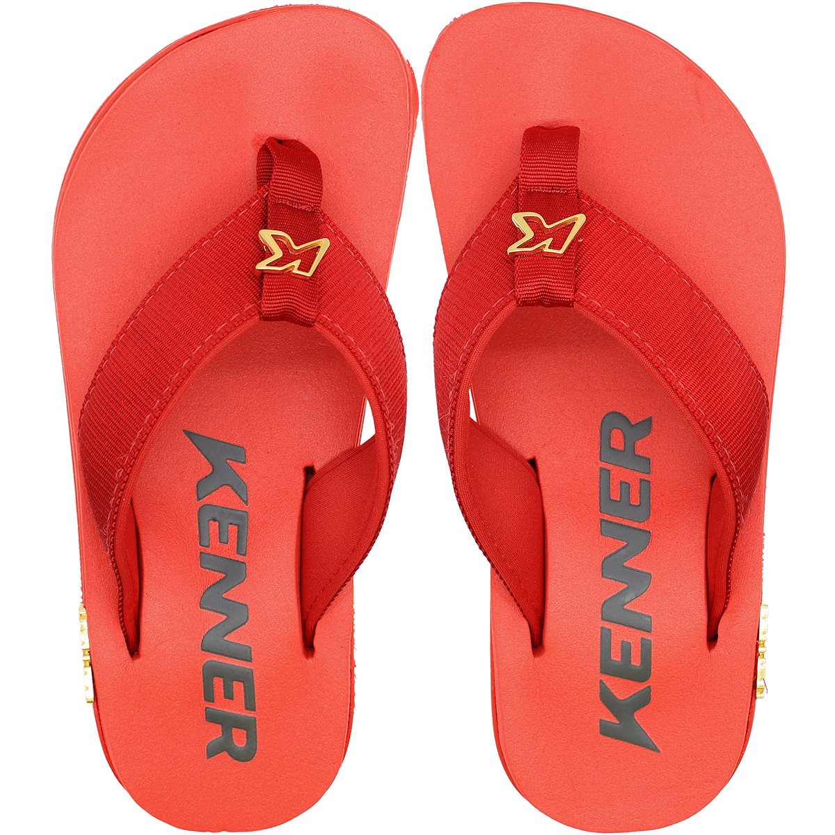 Sandália de Dedo Kenner Kivah Line Masculina Vermelho