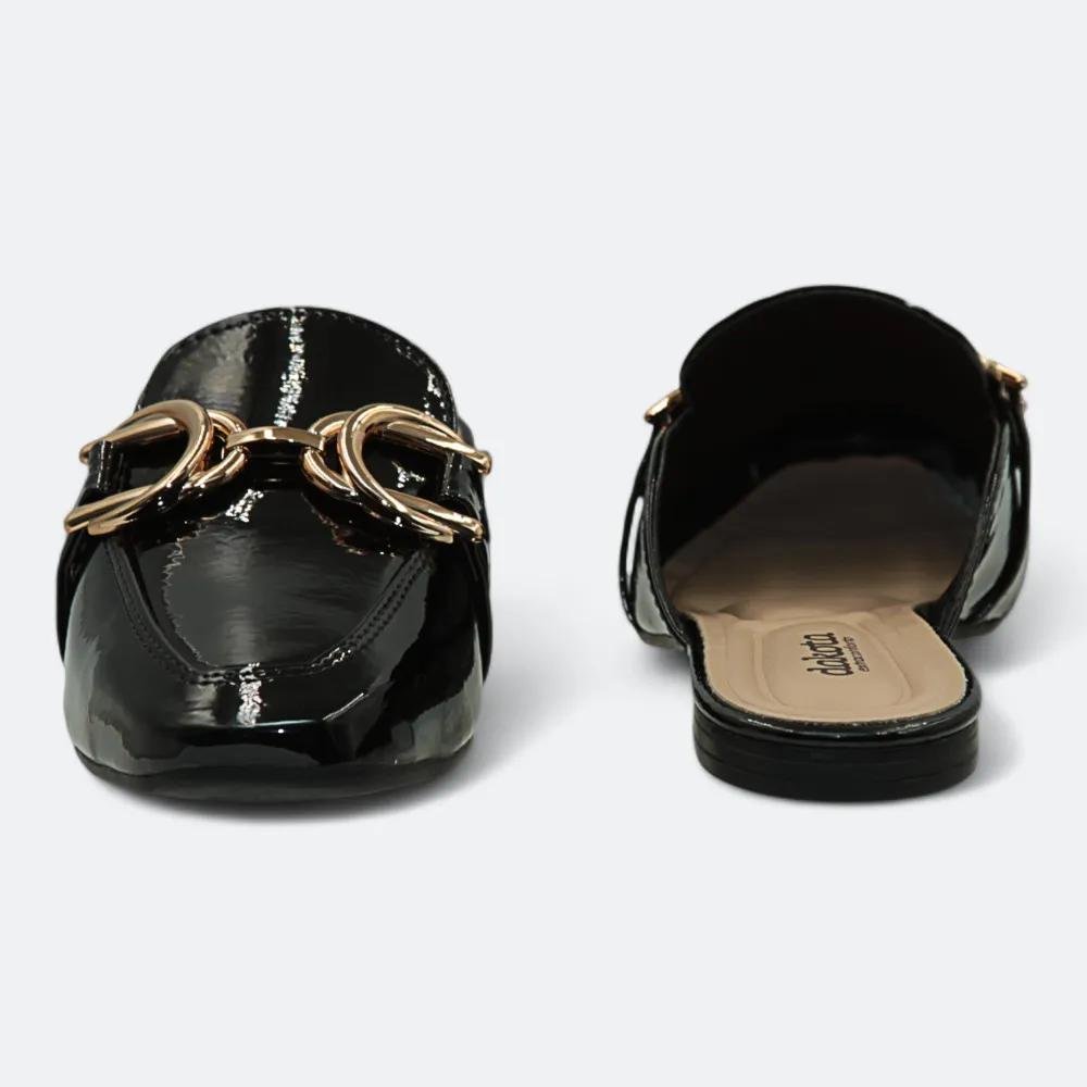 Mocassim Mule Feminino Dakota Preto Preto 4
