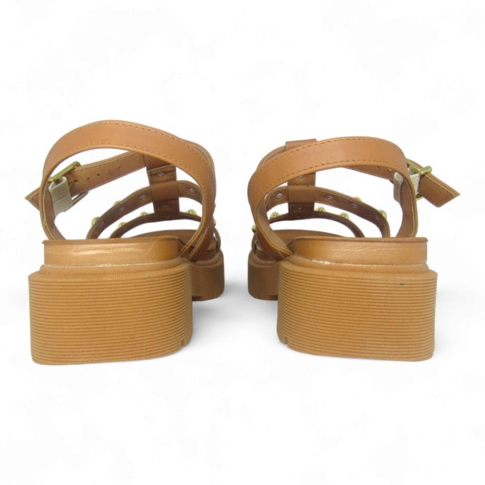 Sandália Papete Vizzano Tratorada Feminina Marrom 3