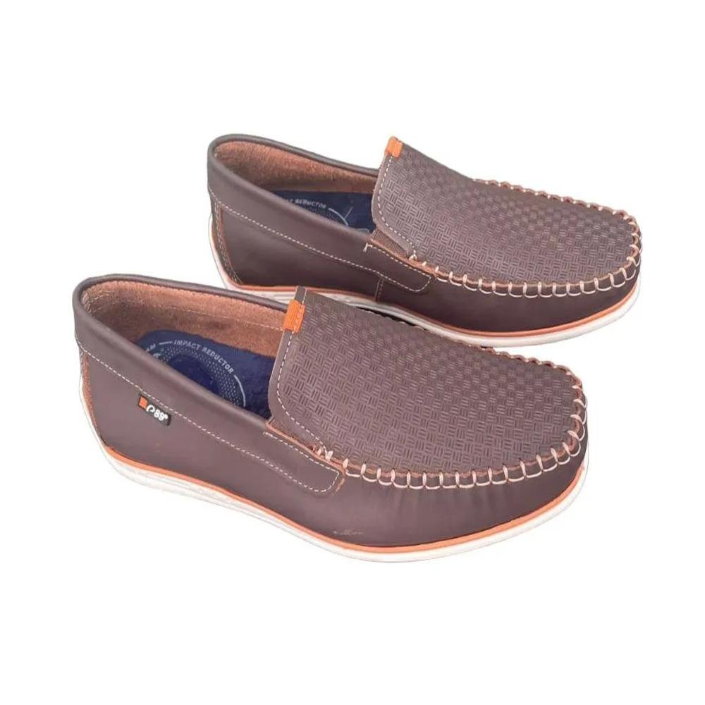 Mocassim Pegada Masculina Em Couro Marrom 3