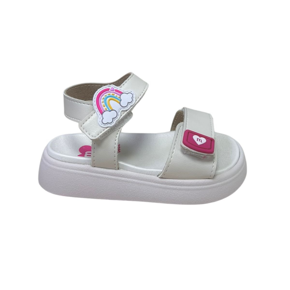 Sandália Infantil Menina Molekinha 2733.102 Off White Off White 1