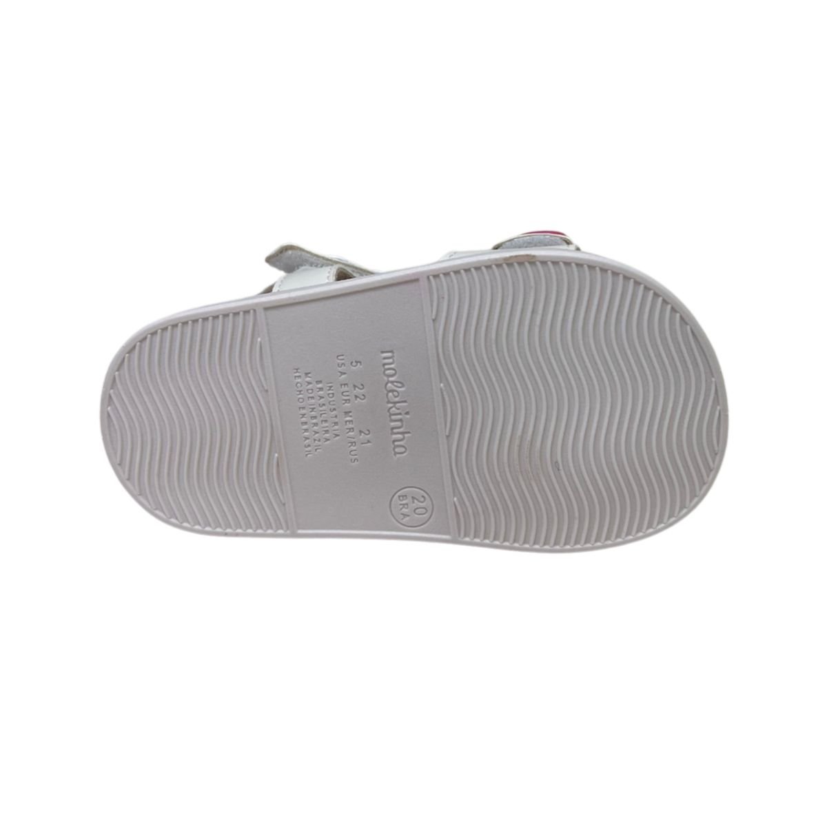 Sandália Infantil Menina Molekinha 2733.102 Off White Off White 5
