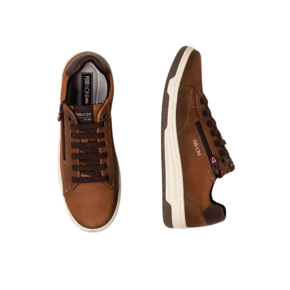 Tênis Masculino Ferracini Vox Zíper Caramelo Caramelo 3