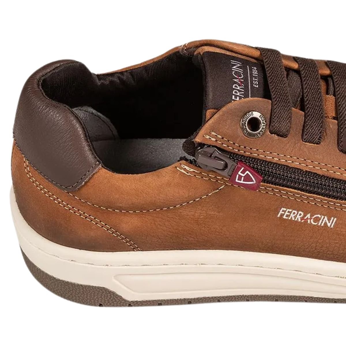 Tênis Masculino Ferracini Vox Zíper Caramelo Caramelo 4