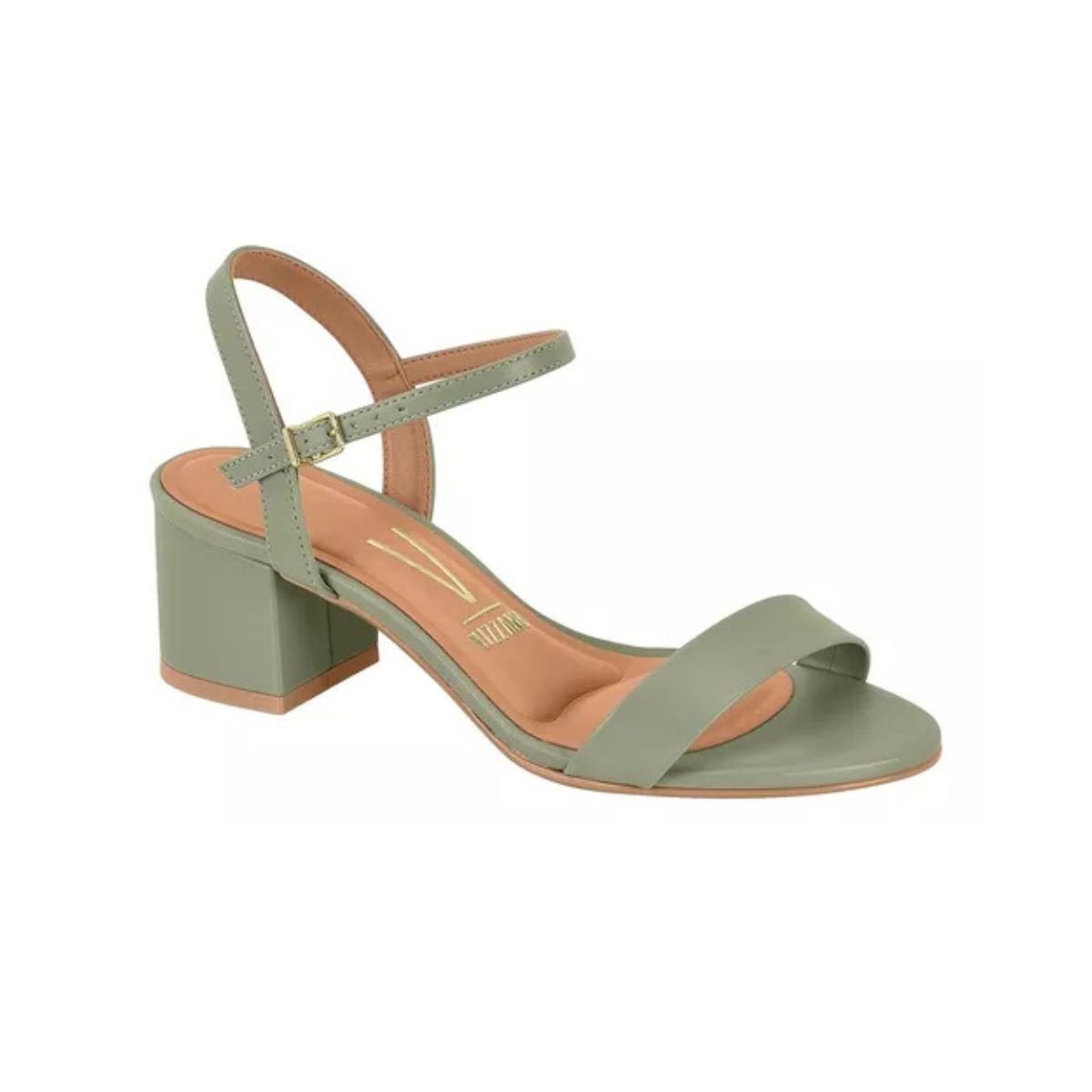 Sandália Feminina Salto Baixo Vizzano 6291.900 Verde Verde 2