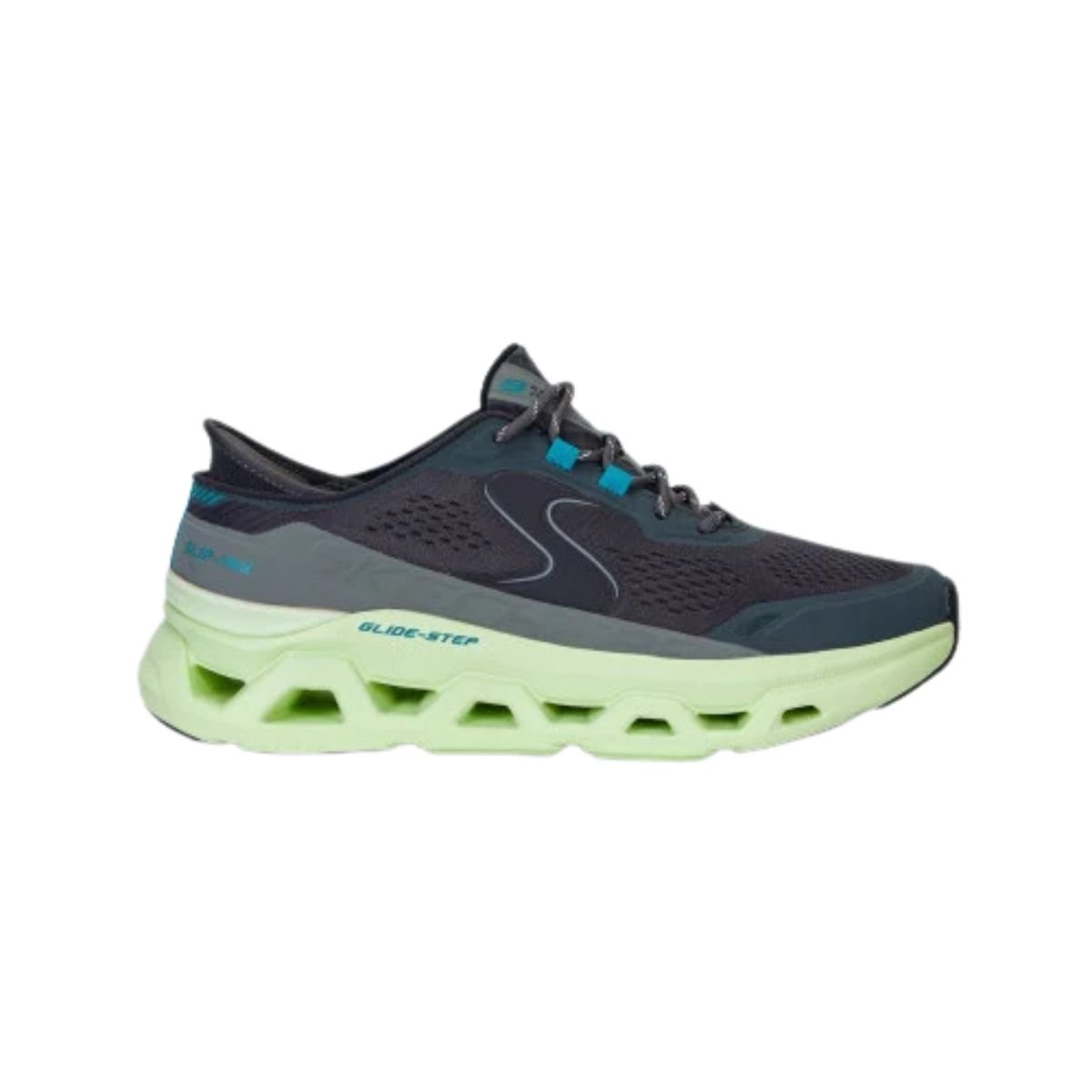 Tênis Masculino Skechers Glide Step Altus Cinza Verde 1