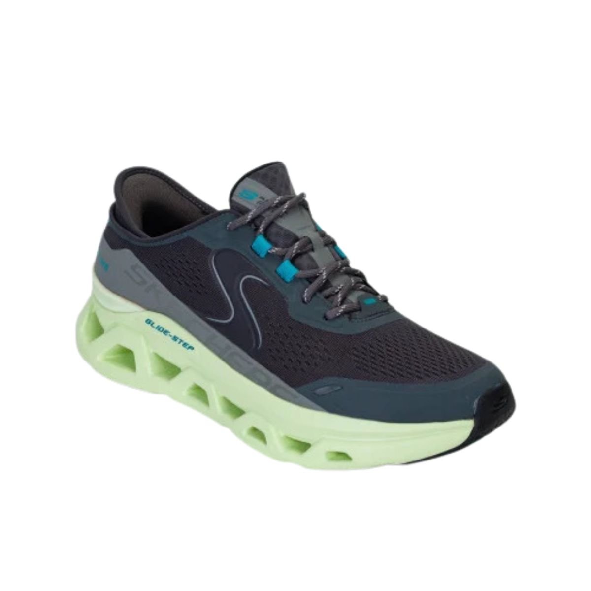 Tênis Masculino Skechers Glide Step Altus Cinza Verde 3