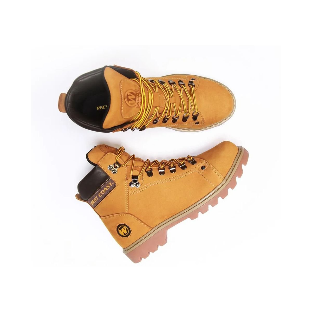 Bota Masculina West Coast Worker Classic Bege Bege 4