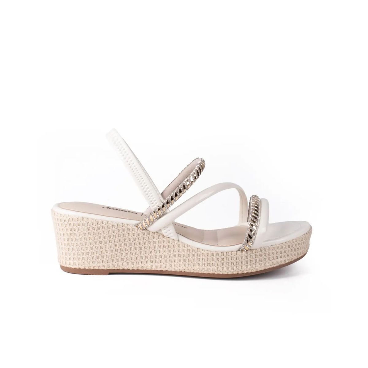 Sandália Feminina Anabela Dakota Y8321 Off White