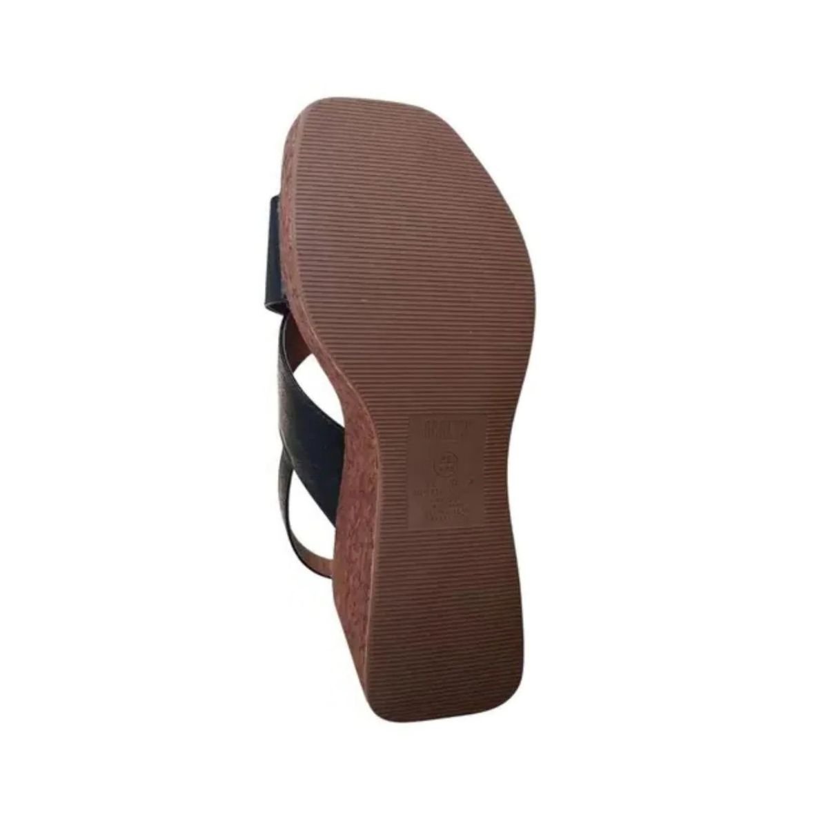 Sandália Feminina Anabela Cortiça Vizzano 6559.101 Preto Preto 5