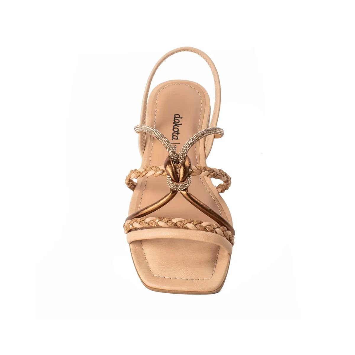 Sandália Rasteira Feminina Dakota Y9601 Bege Bege 5