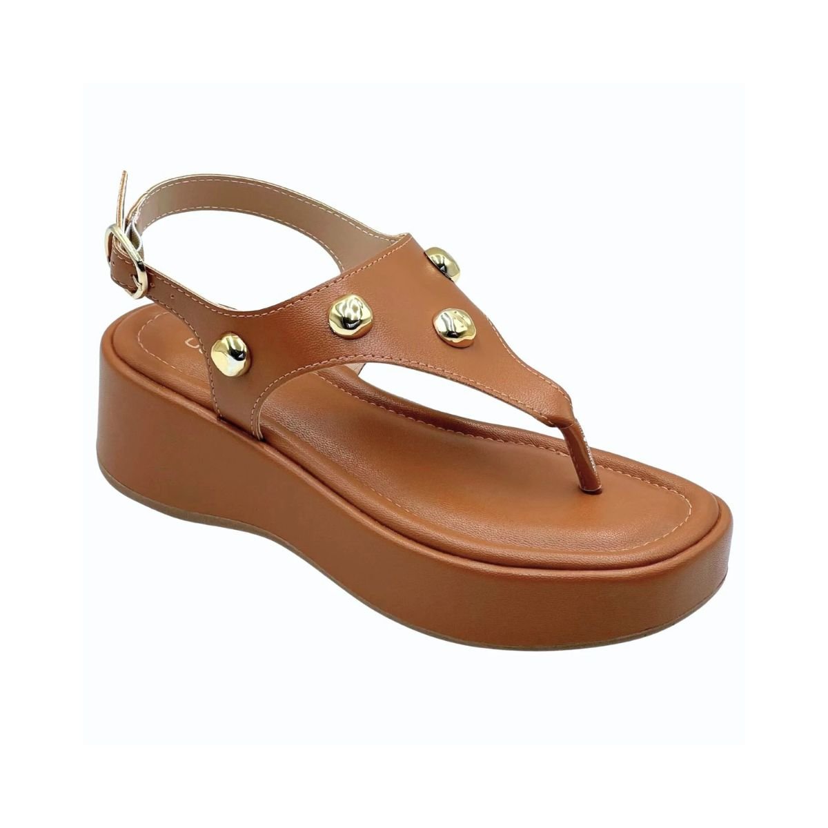 Sandália Feminina Flatform Sua Cia 8409.16233 Caramelo