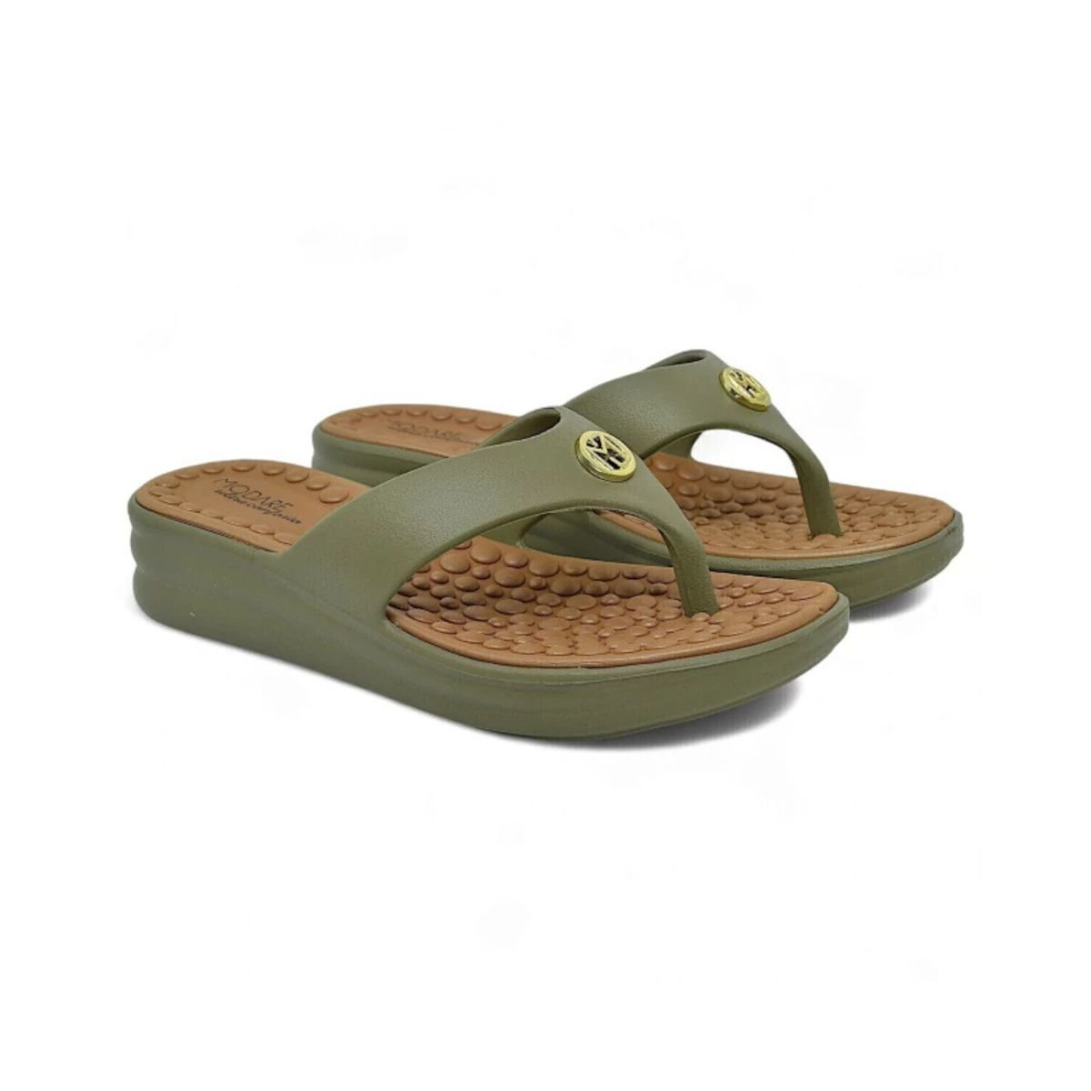 Tamanco Feminino Ortopédico Modare 7213.100 Verde Verde 2