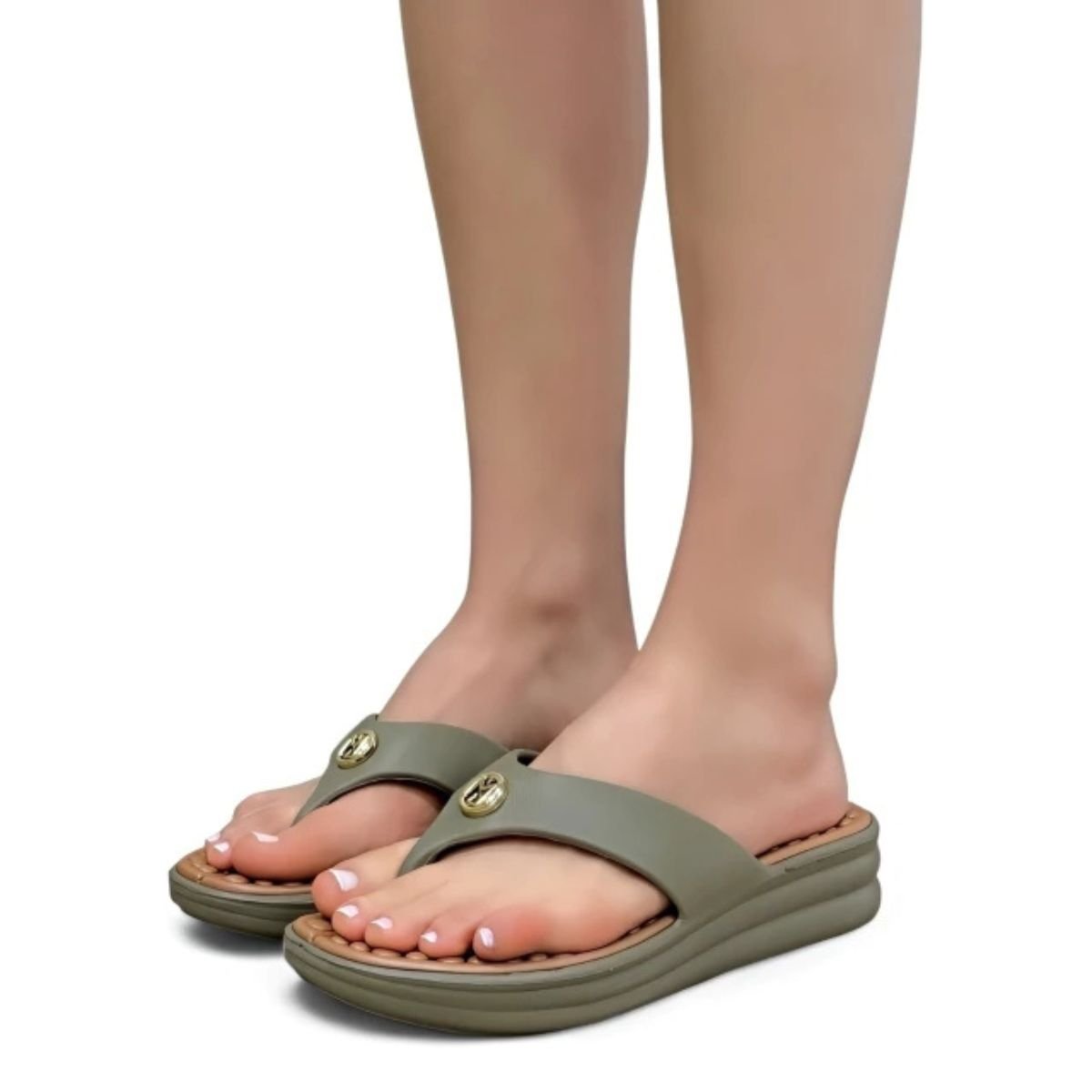 Tamanco Feminino Ortopédico Modare 7213.100 Verde Verde 6