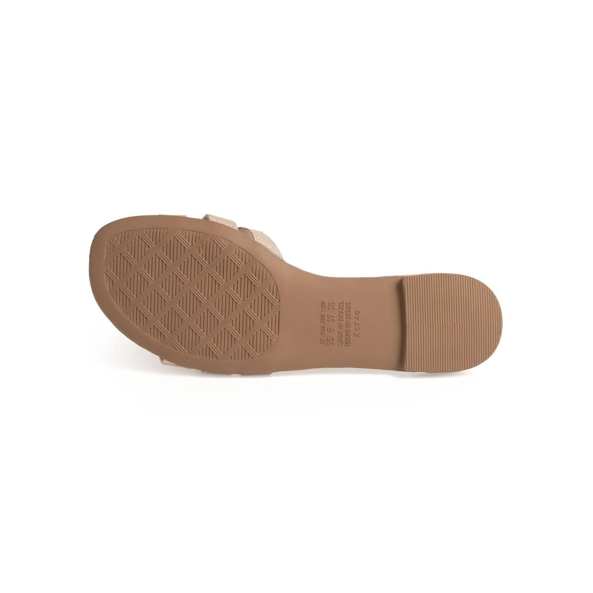 Chinelo Feminino Metalizado Dakota Y9551 Rose Bege 5