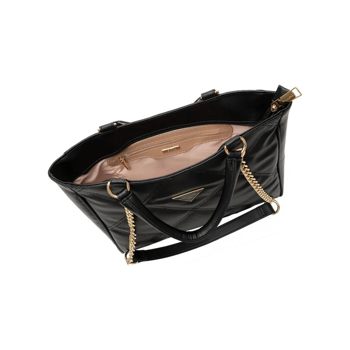 Bolsa Feminina Matelassê Rafitthy 28.16146 Preto Preto 4