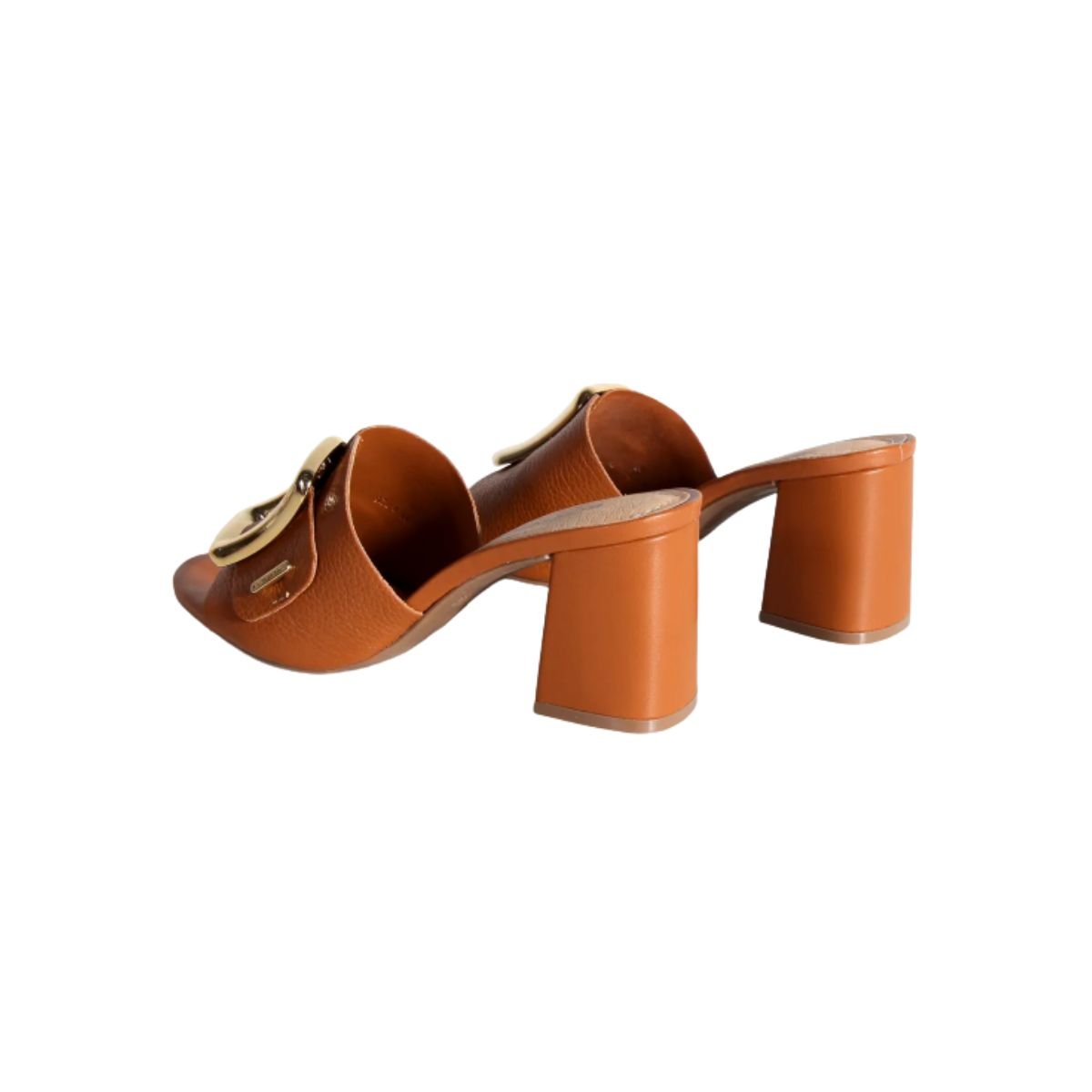 Tamanco Feminino Salto Alto Bottero 372005 Caramelo Caramelo 6