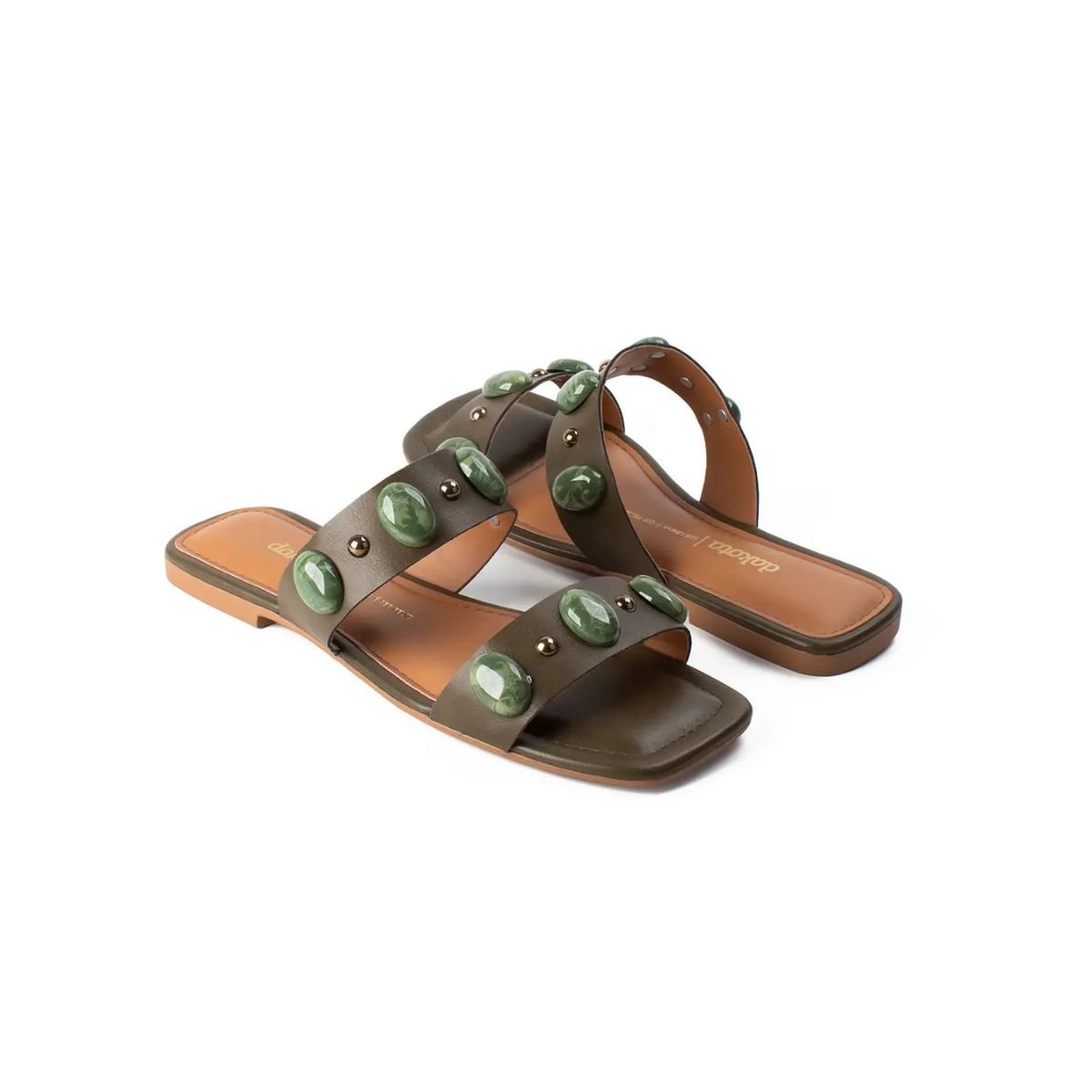 Chinelo Feminino Dakota Y9181 Verde Verde 4