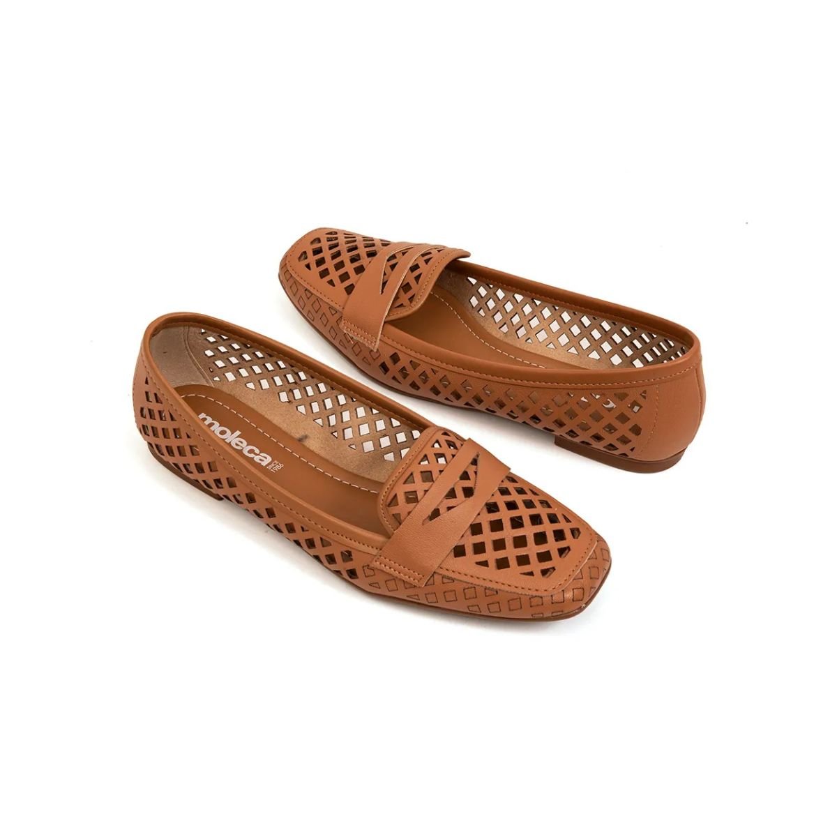 Mocassim Feminino Moleca 5829.104 Caramelo Caramelo 4