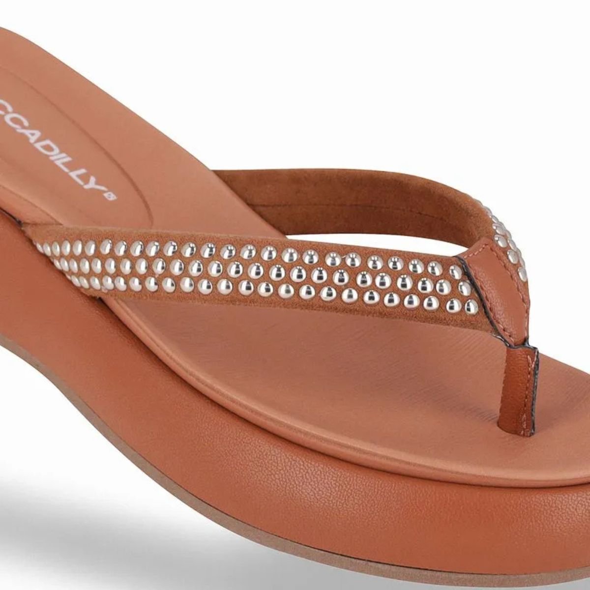 Chinelo Feminino Plataforma Piccadilly 459021 Caramelo Caramelo 3