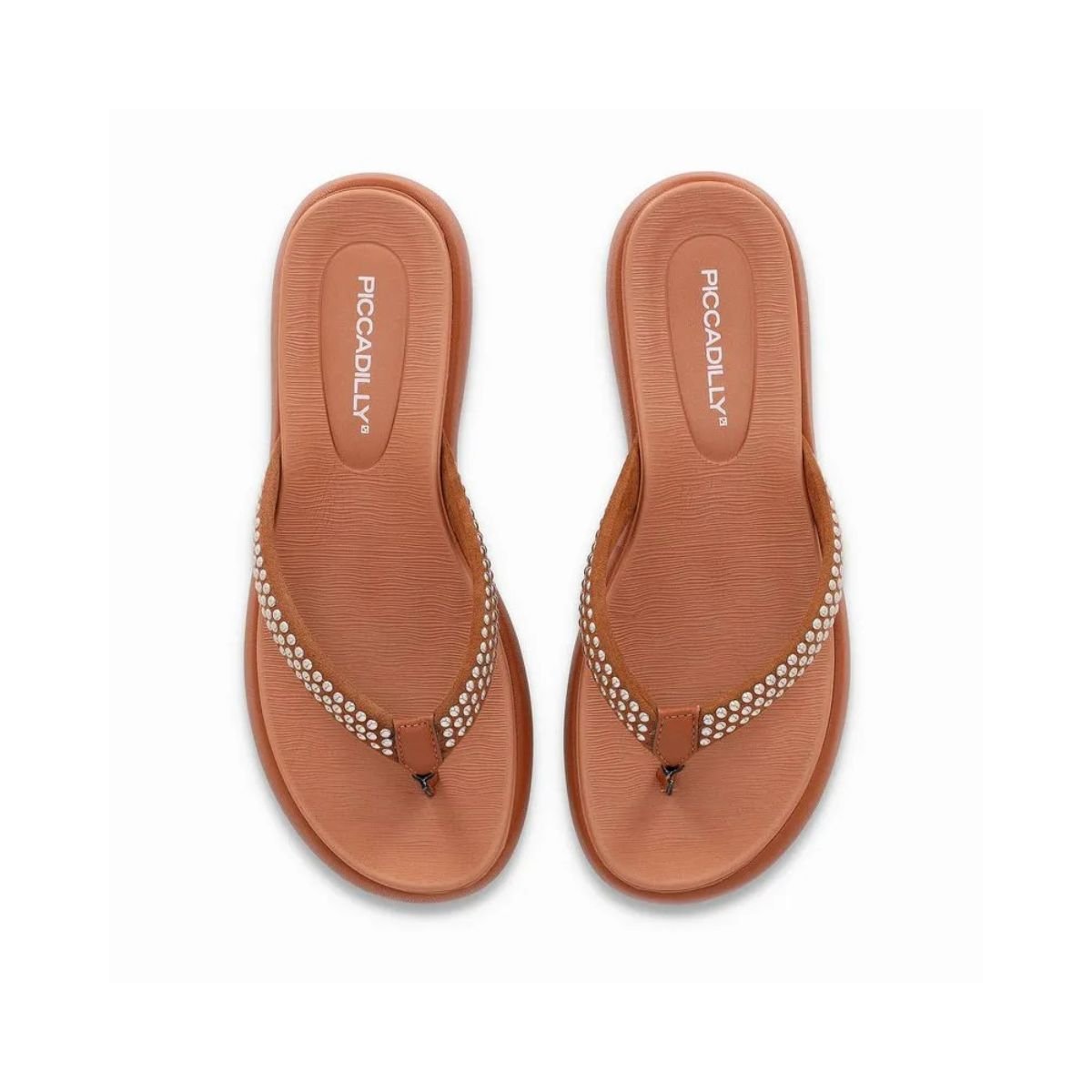 Chinelo Feminino Plataforma Piccadilly 459021 Caramelo Caramelo 4