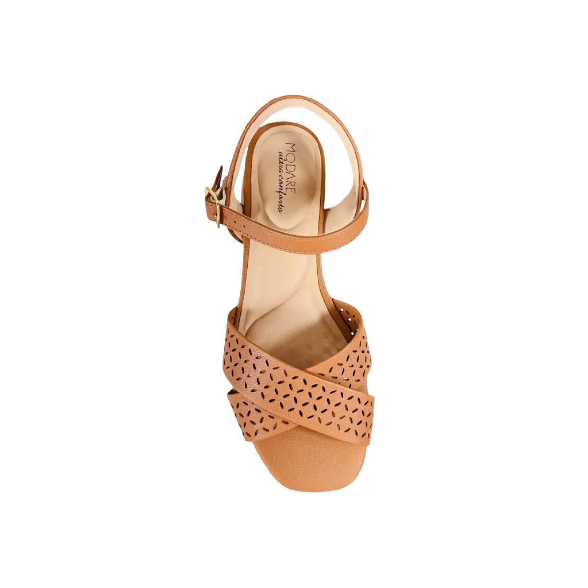 Sandália Feminina Salto Baixo Modare 7211.105 Caramelo Caramelo 3