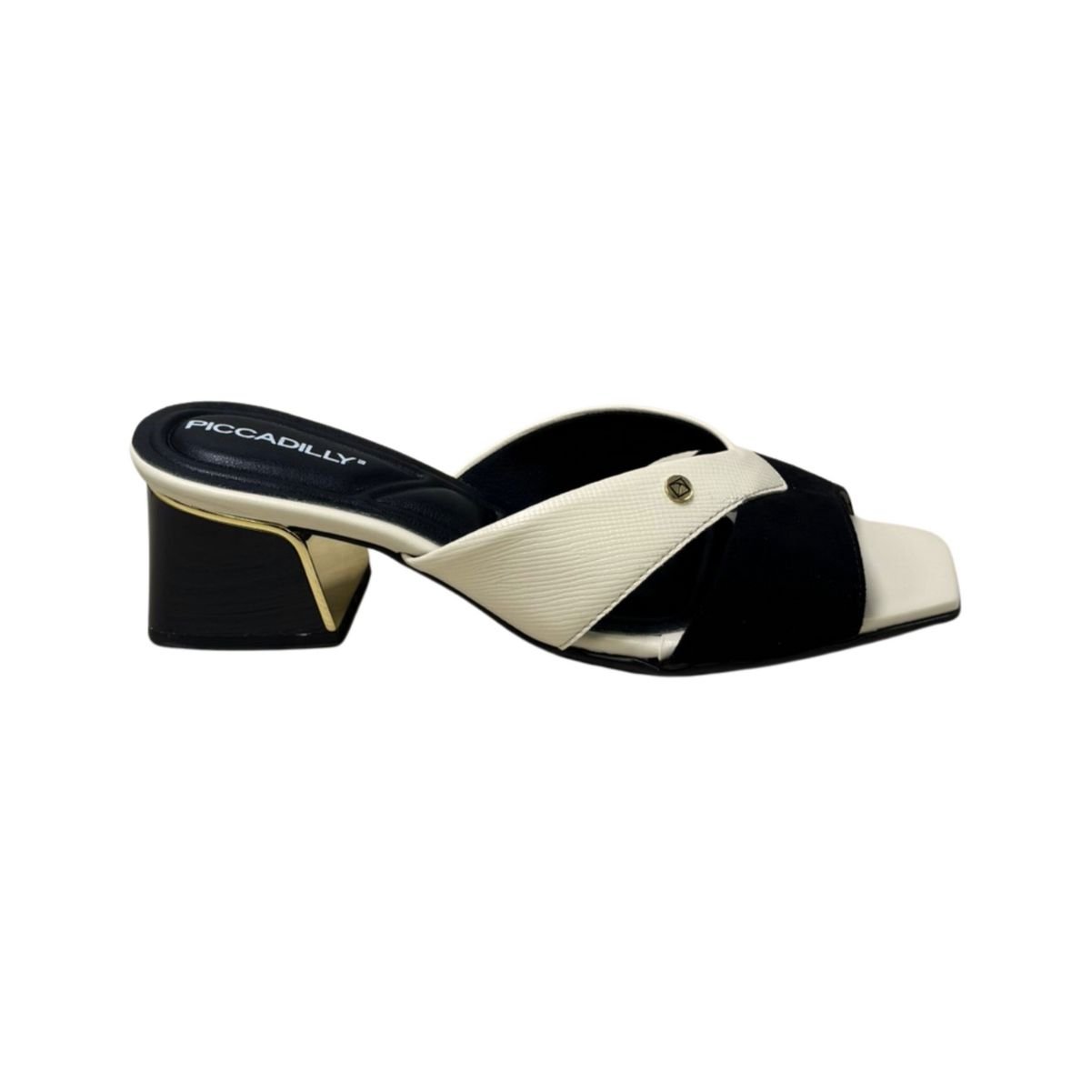 Tamanco Feminino Salto Médio Piccadilly 543095 Off White