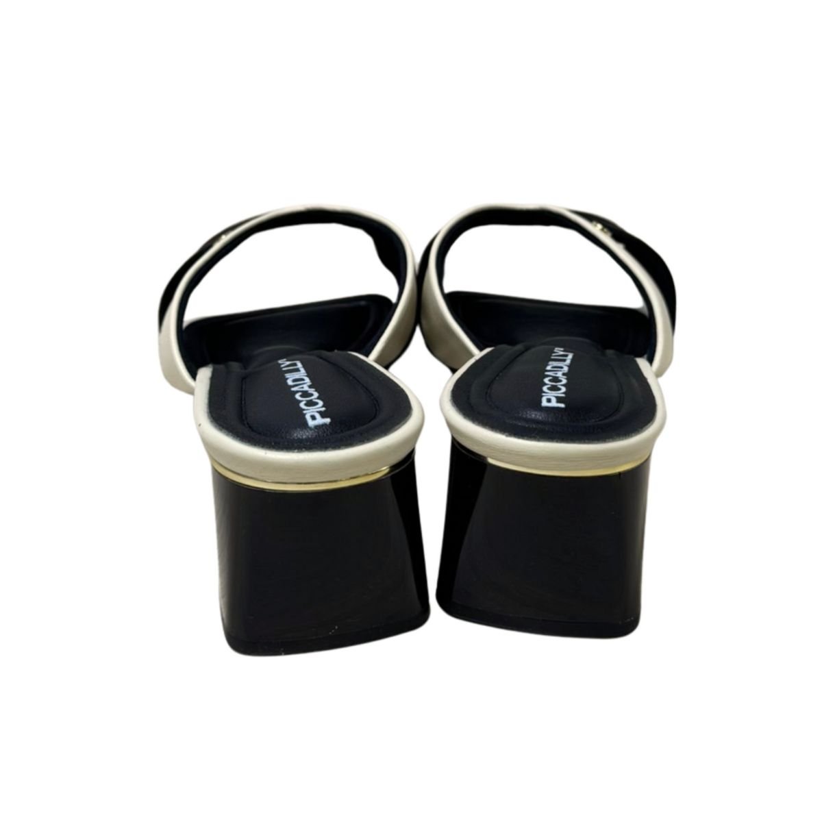 Tamanco Feminino Salto Médio Piccadilly 543095 Off White Off White 5