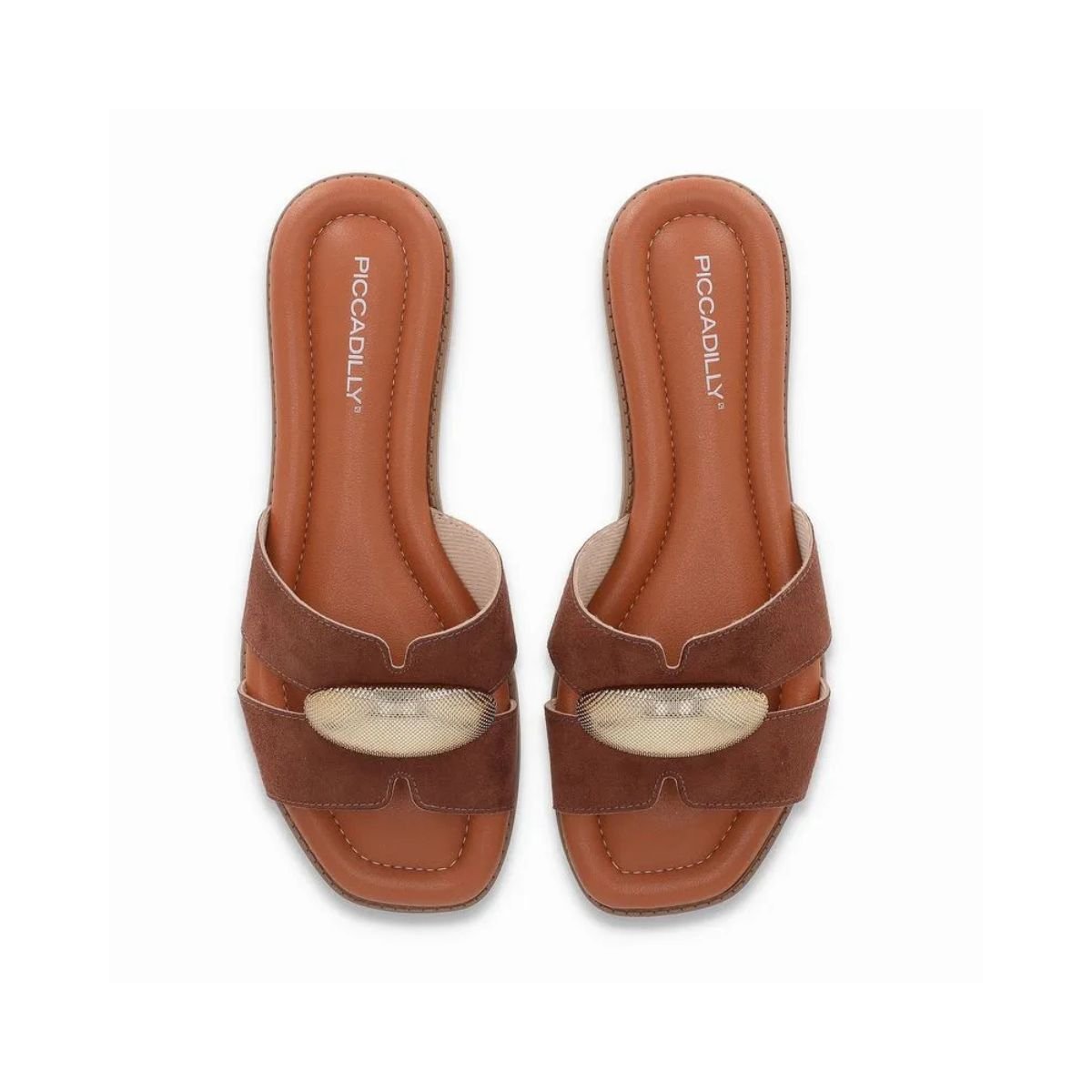 Chinelo Feminino Piccadilly 508069 Marrom Marrom 3