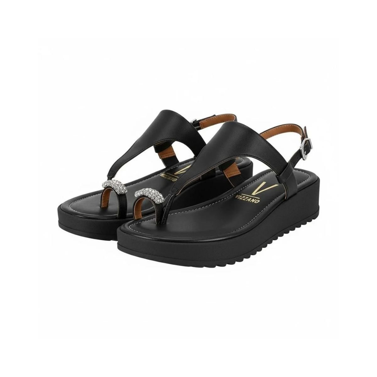 Sandália Feminina Flatform Vizzano 6492.329 Preto Preto 2
