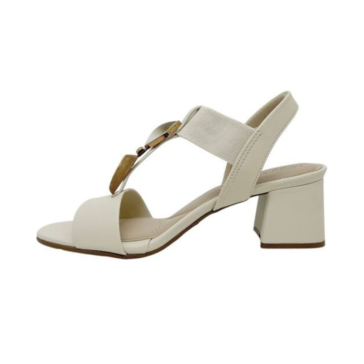Sandália Feminina Salto Bloco Modare 7109.465 Off White Off White 2