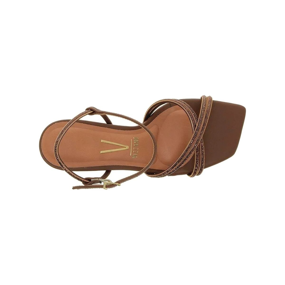 Sandália Feminina Salto Fino Vizzano 6536.105 Marrom Marrom 3