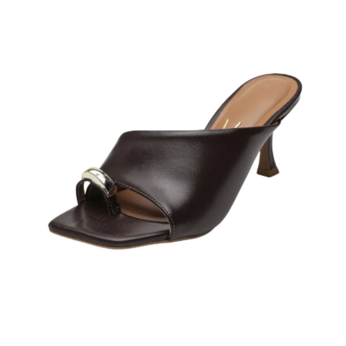 Tamanco Feminino Salto Fino Vizzano 6536.102 Marrom Marrom 3