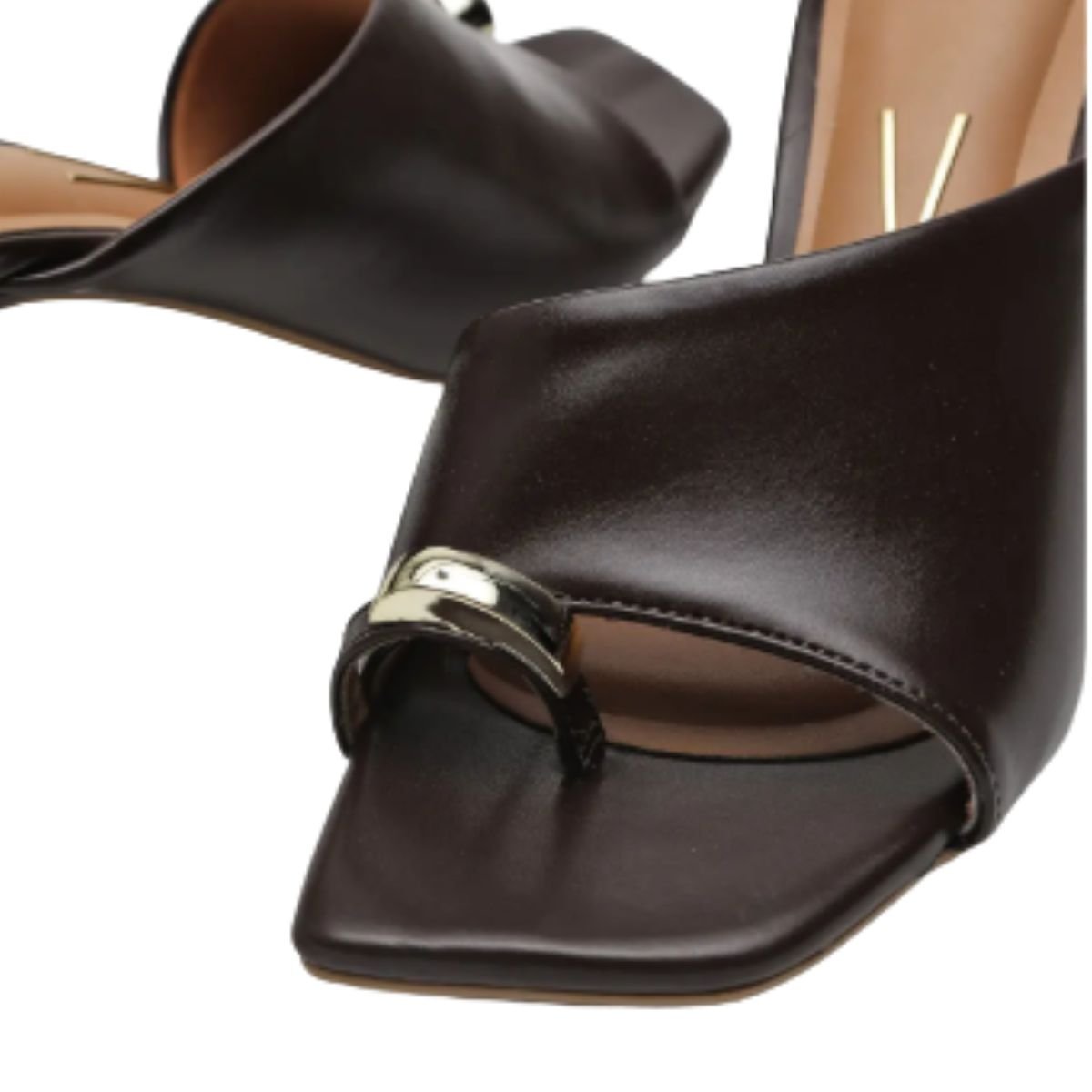 Tamanco Feminino Salto Fino Vizzano 6536.102 Marrom Marrom 5