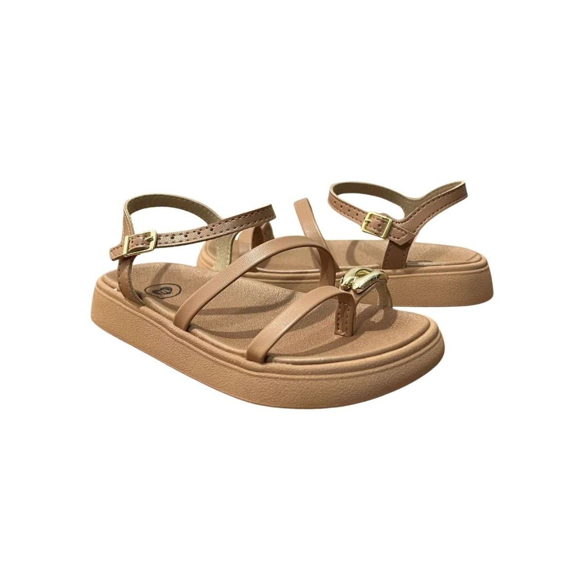 Sandália Infantil Menina Papete Molekinha 2358.113 Nude Nude 3