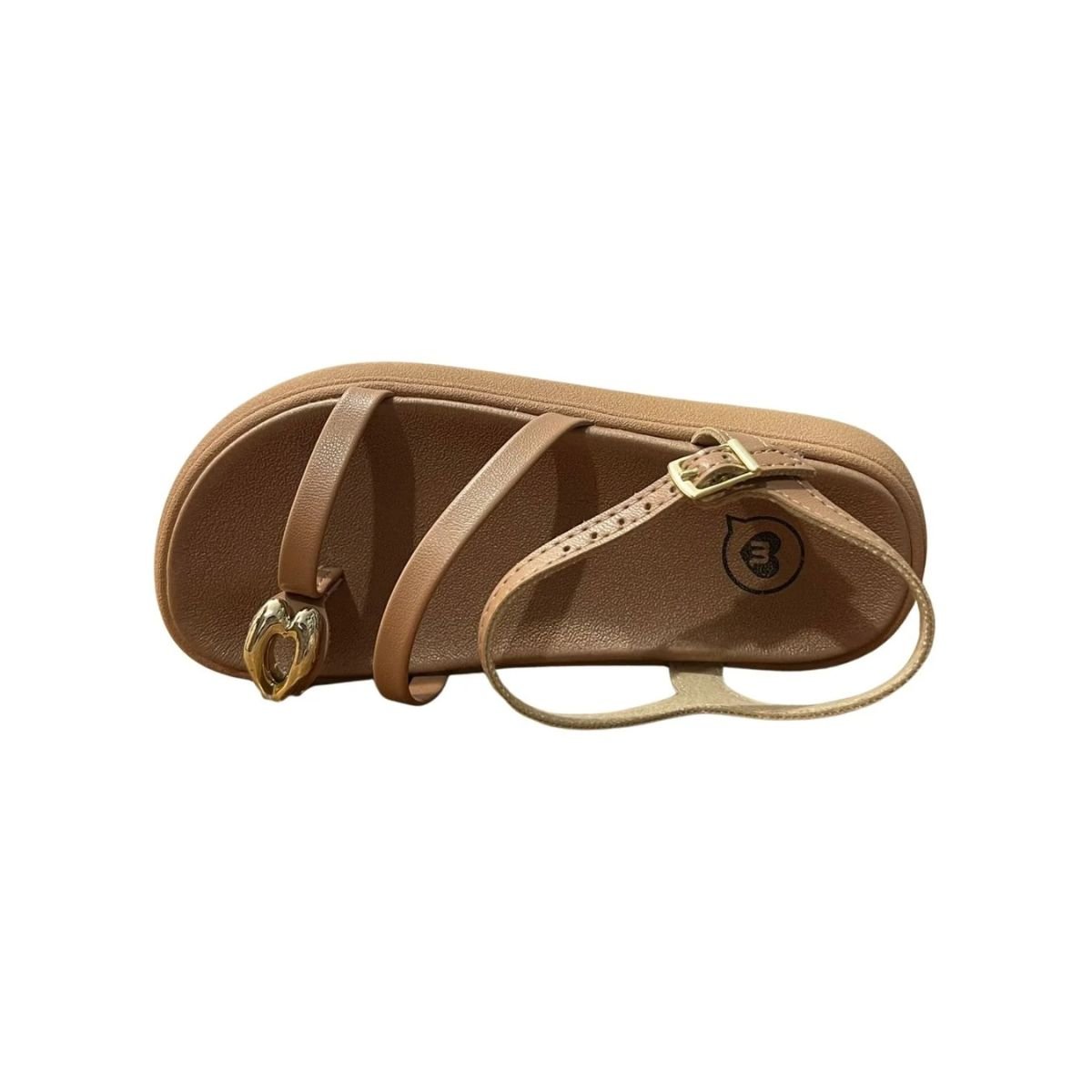 Sandália Infantil Menina Papete Molekinha 2358.113 Nude Nude 4