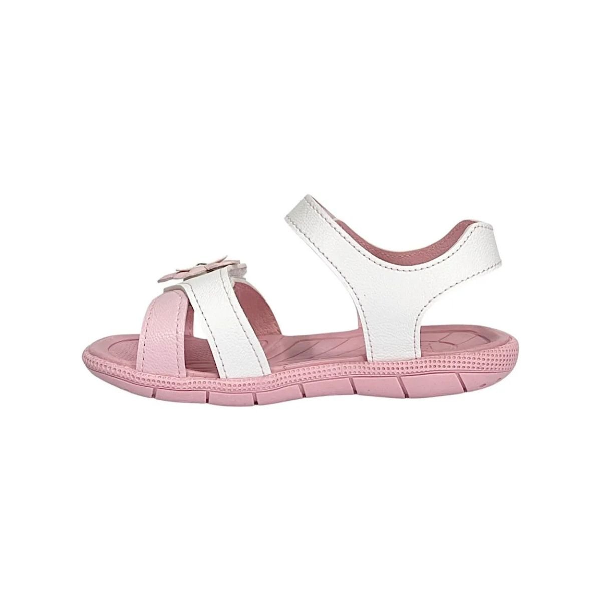 Sandália Infantil Menina Tic Tac Klin 171259 Branco Branco 3