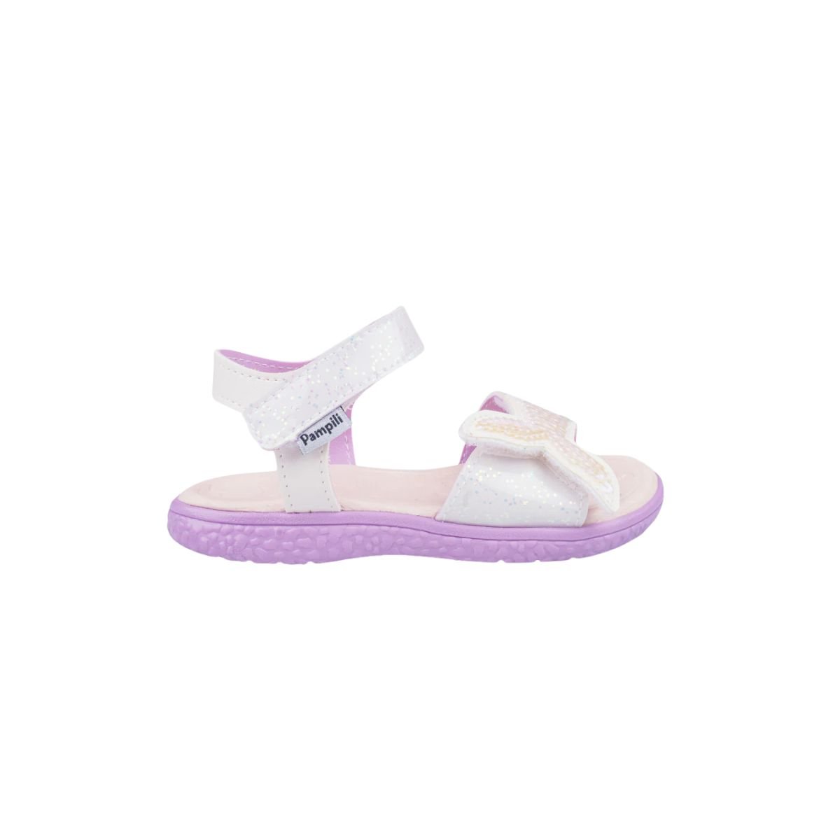 Sandália Infantil Menina Sereia Pampili 763.007 Branco