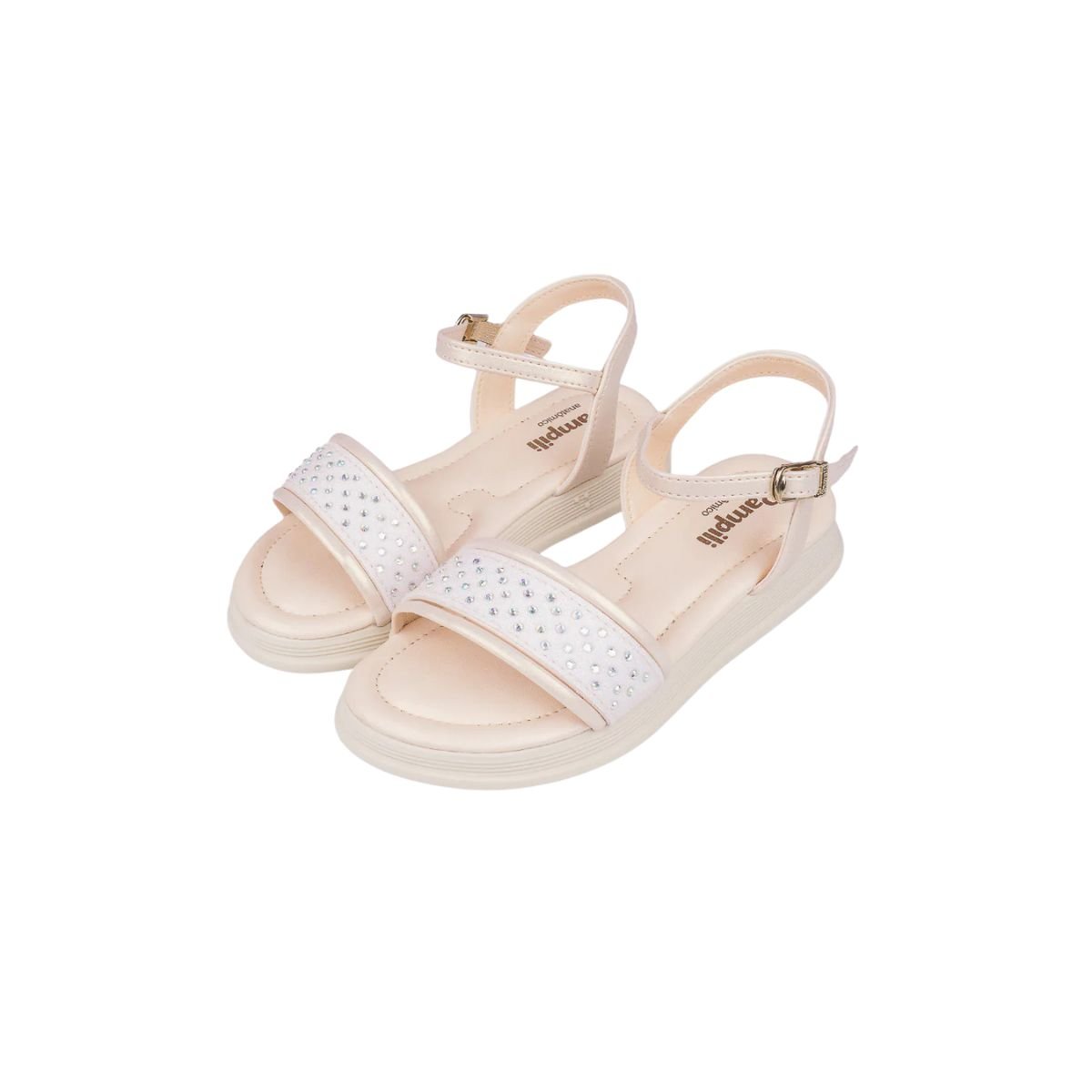 Sandália Infantil  Menina Plataforma Pampili 702.056 Nude Nude 2