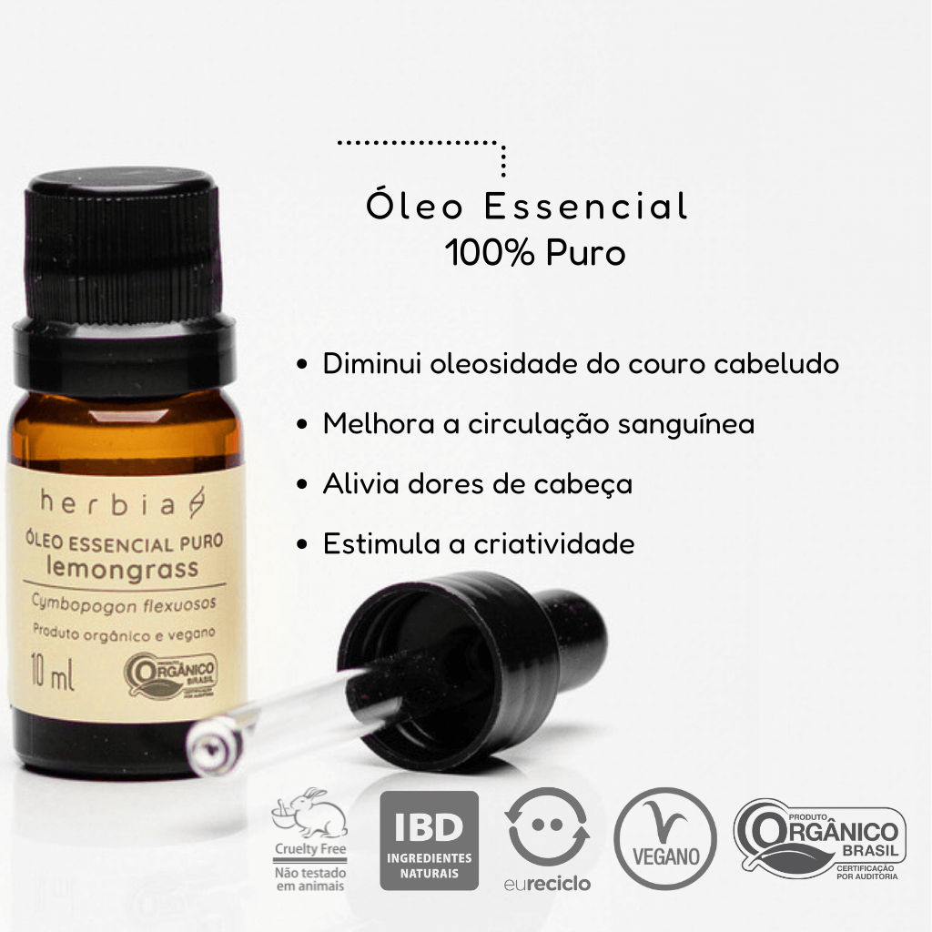 Óleo Essencial Lemongrass Orgânico ÚNICO 3