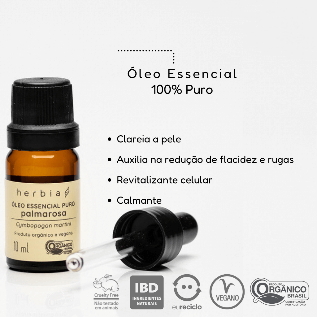 Óleo Essencial Palmarosa Orgânico ÚNICO 3