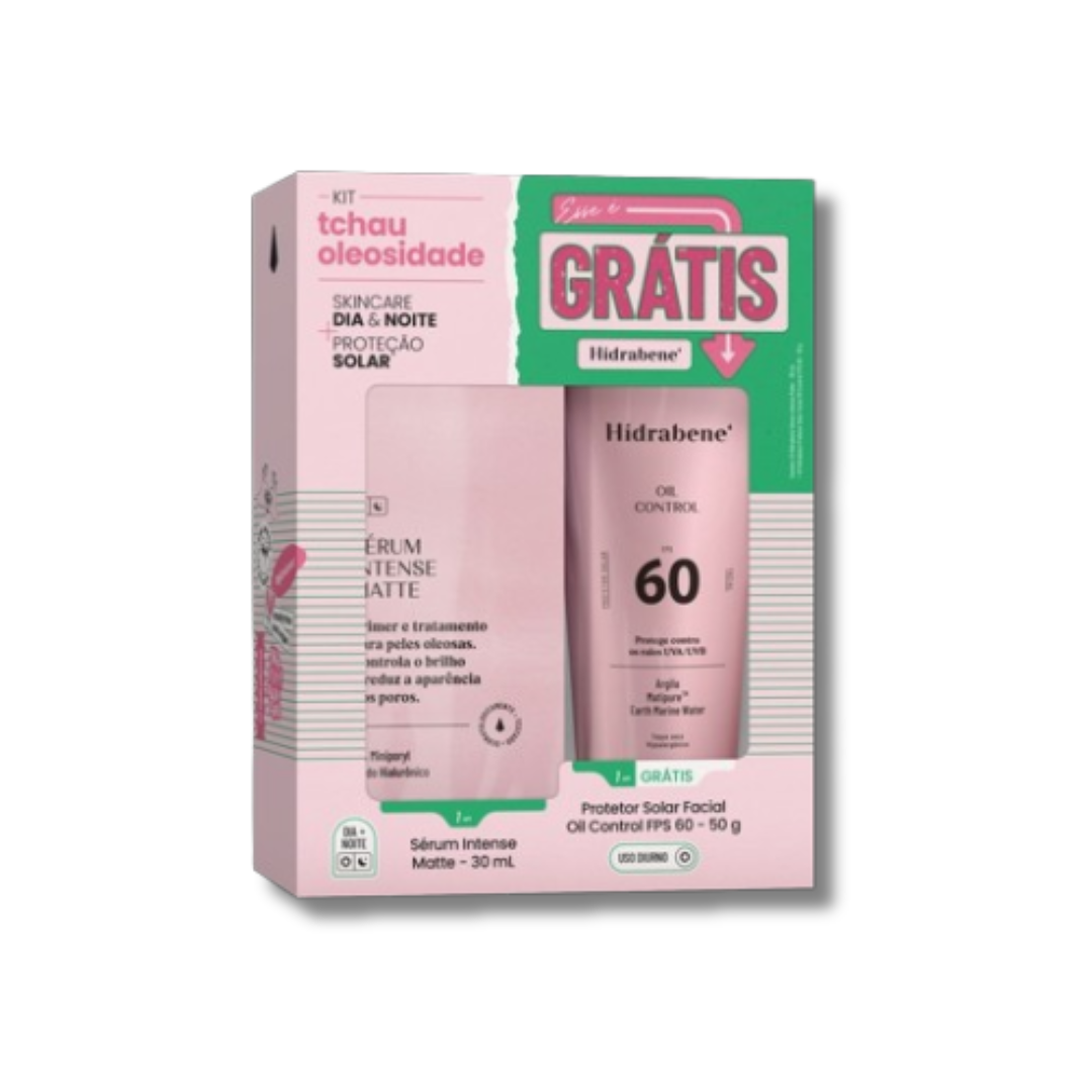 Kit Tchau Oleosidade - Sérim Intense Matte + Oil Control FPS 60 - Hidrabene ÚNICO 1
