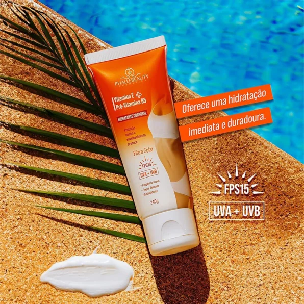 Hidratante Corporal Vitamina E + Pró-Vitamina B5 240g - Phallebeauty 240g 2