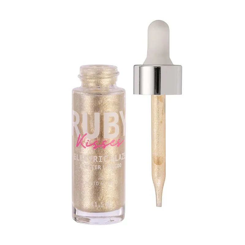 Glitter Liquido Electric Glaze Champagne 11,5ml - Ruby Kisses Champagne 2