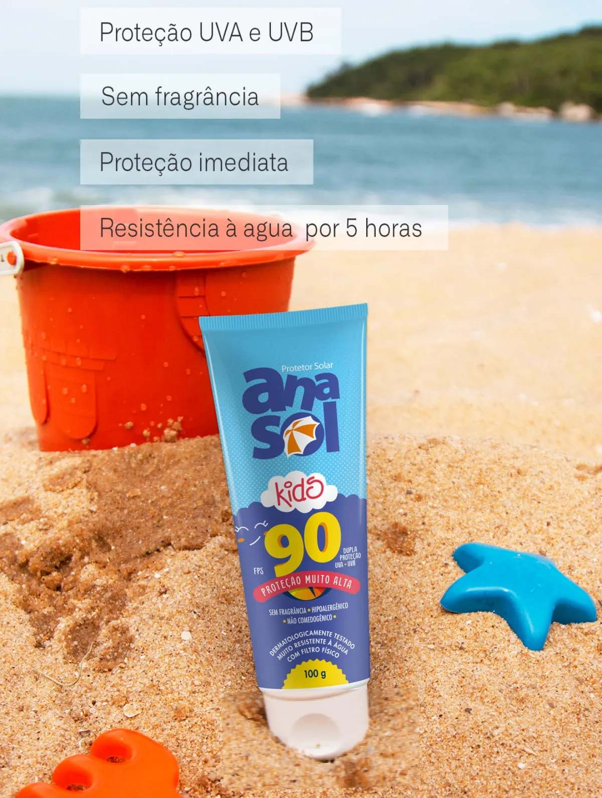 Protetor Solar Kids FPS 90 - Anasol 100g 100g 2