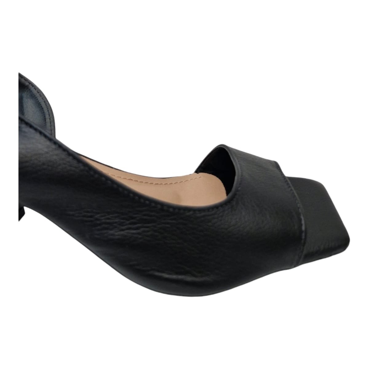 Sandália Feminina Em Couro Salto Bloco Social Scarpetti 54009 Preto Preto 7